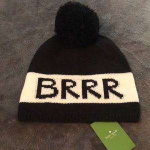 Brand new Kate Spade “brrr” beanie